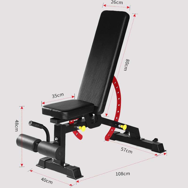 Adjustable Weight Bench - Commerciële High-End Halterbank 2,5 Mm Buisdikte