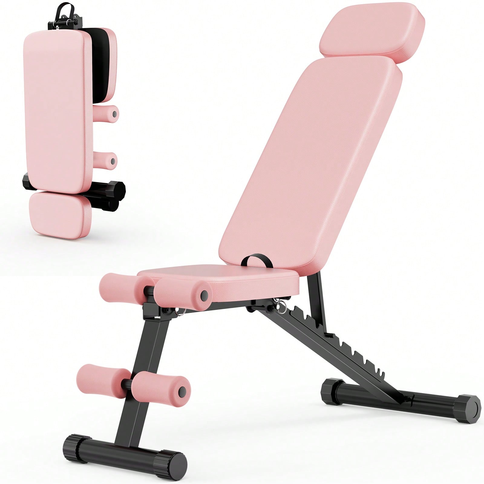 Adjustable Weight Bench - GIKPAL 9-standen verstelbare gewichtsbank, opvouwbare trainingsbank