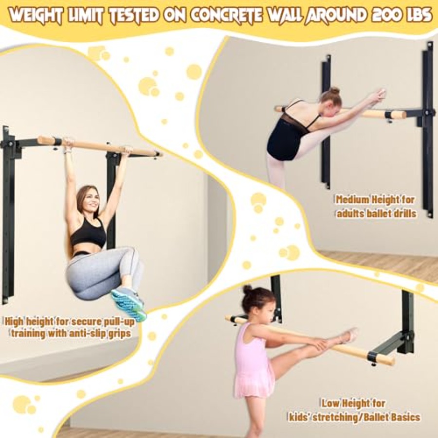 Wandbevestigde balletbar, 4ft/ - Home Gym Wall recensie en prijs