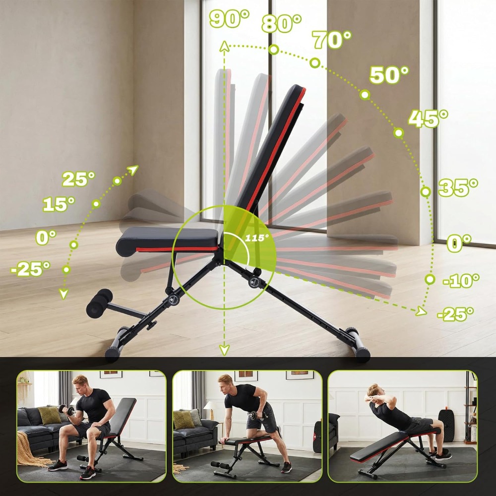 Verstelbare gewichtsbank voor  - Adjustable Weight Bench recensie en prijs